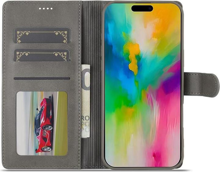 Produktbild LC.Imeeke iPhone 16 Pro - Leder Etui Hülle (Apple iPhone 16 Pro)