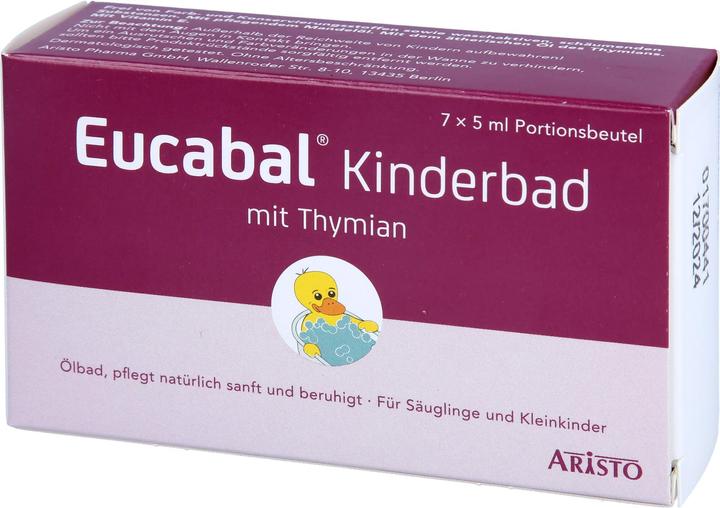 Image du produit Aristo Eucabal Bain pour enfants au thym, 7X5 ml BAD (35 ml, Perle de bain)