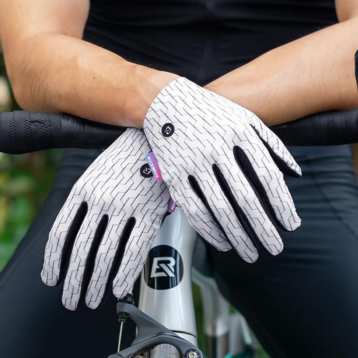 Produktbild Rockbros MTB cycling gloves size: L - white and black (L)
