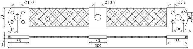 Produktbild Dehn Überbrückungsband Al 50mm L 300 mm m. 377115