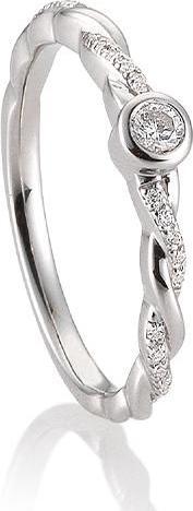 Actual product image Breuning RING - BRILL. 0,176 Ct. H/si (52, 585/14 K Gold)