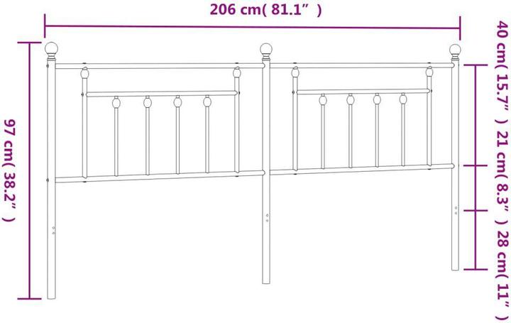 Actual product image VidaXL Paola (206 x 3 x 97 cm)