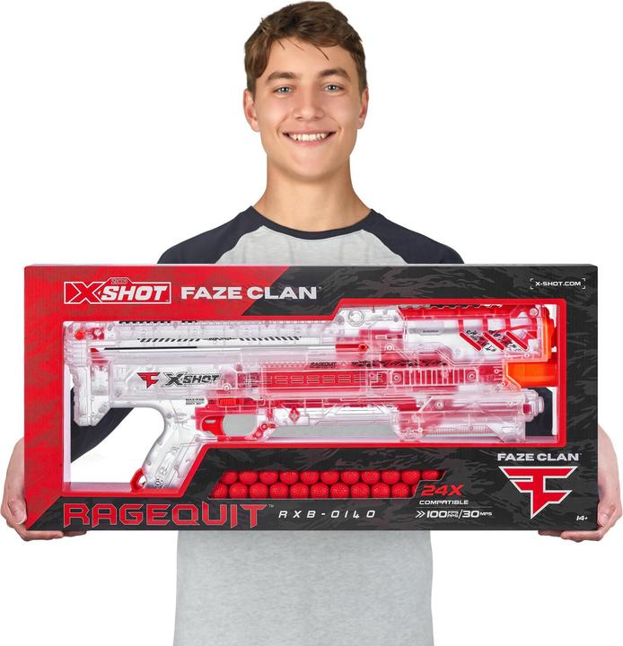 Actual product image Xshot X-Shot Chaos Faze RageQuit with 24 dart balls