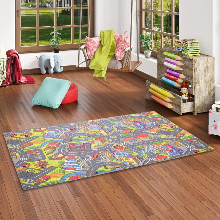 Image du produit Snapstyle Tapis de jeu pour enfants Little Town 3D (80 x 160 cm)