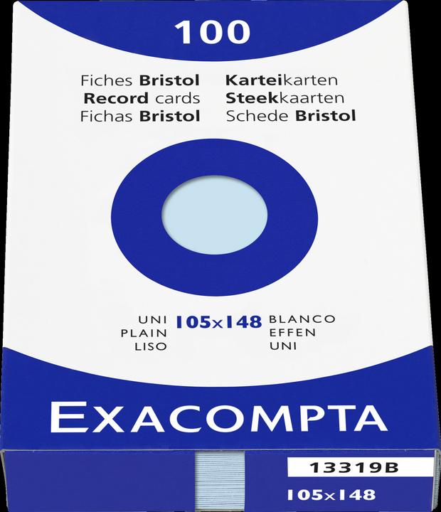 Produktbild Exacompta Karteikarten (A6, 205 g/m², 100 x)