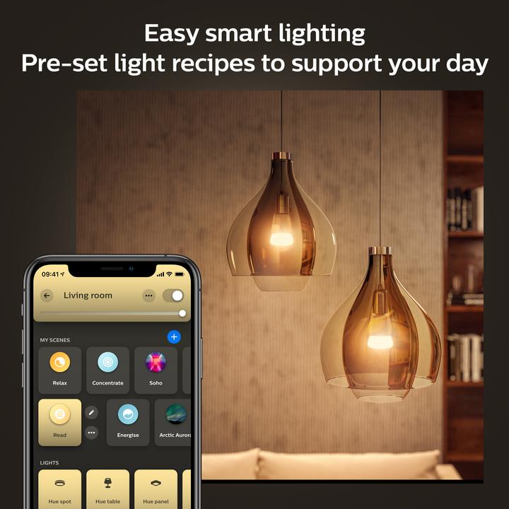 Produktbild Philips Hue White Ambiance (E27, 8 W, 1100 lm, 1 x, F)