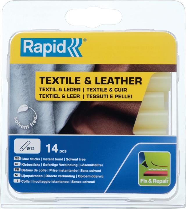 Produktbild Rapid Textil & Leder Klebesticks Ø12x94mm 14 Stück