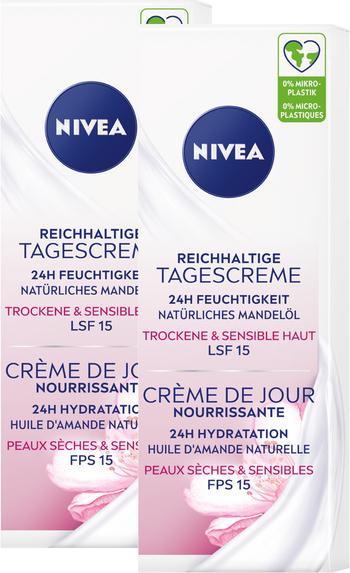 Immagine prodotto NIVEA Reichhaltige Tagescreme LSF 15 DUO (100 ml, Crema da giorno, SPF 15)