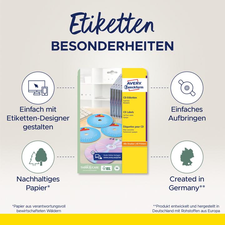Produktbild Avery CD-Etiketten