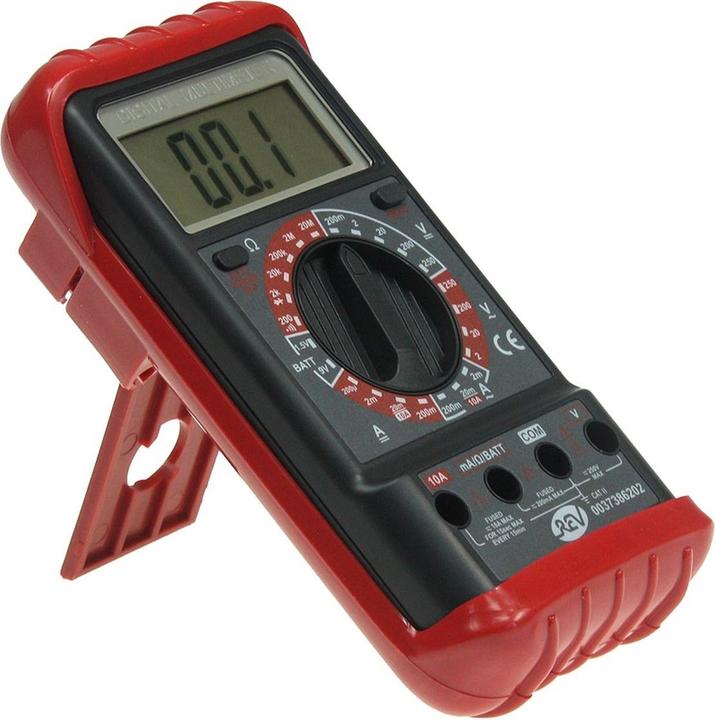 Produktbild REV Vielfachmessgerät Profi sw/rt Hand-Multimeter digital CAT III (CAT III)