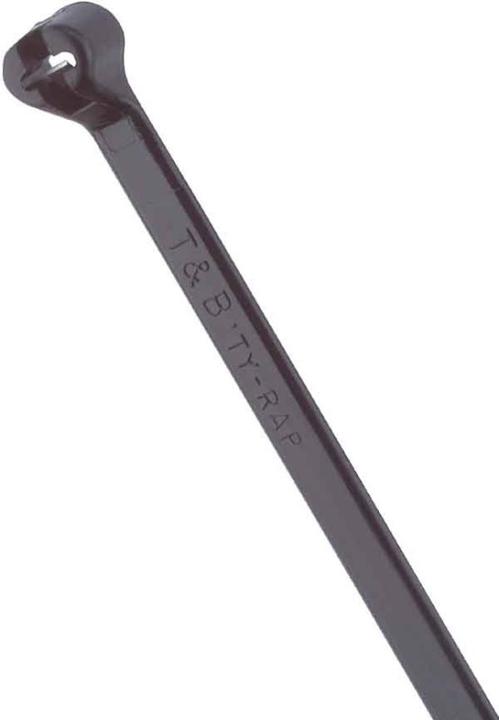 ABB Fascetta 3,6x140 nera TY524MXR resistente ai raggi UV sacchetto a 100 (Fascette in plastica, 140 mm, 100 pz.)