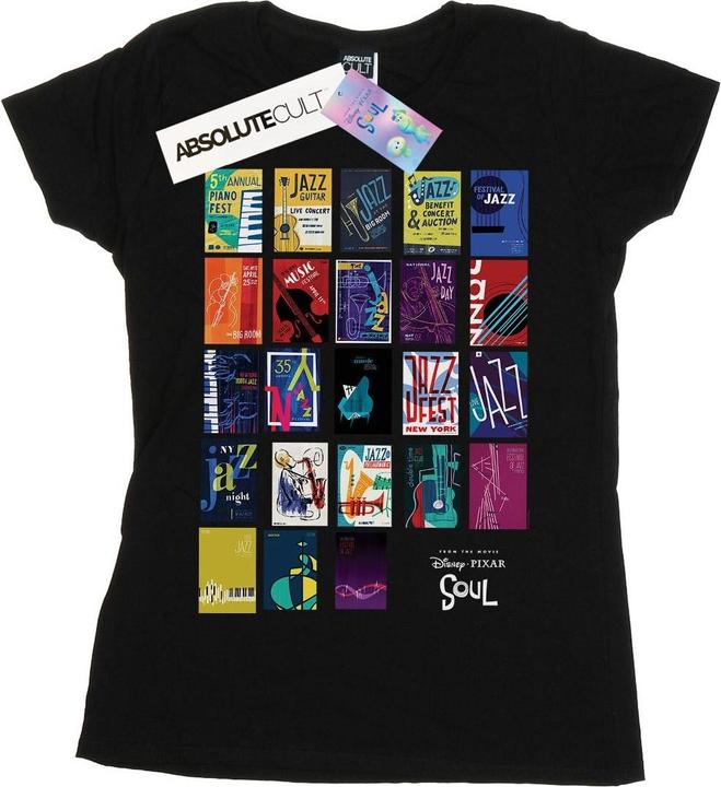 Actual product image Disney Womens/Ladies Soul Jazz Poster Wall Cotton T-Shirt (XL)
