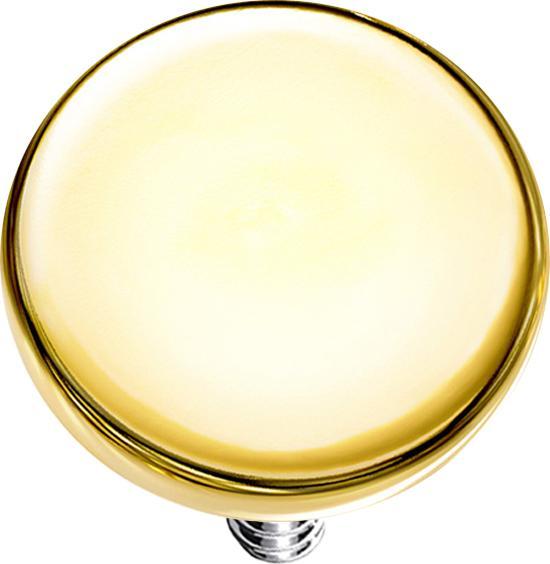 Produktbild Star Piercing Dermal Anchor Scheibe vergoldet mit Titanium Beschichtung (Chirurgenstahl 316L)
