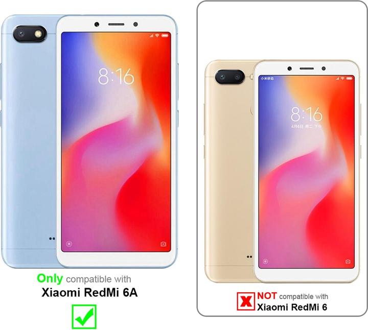 Actual product image Cadorabo Book with stand function cover (Xiaomi Redmi 6A)