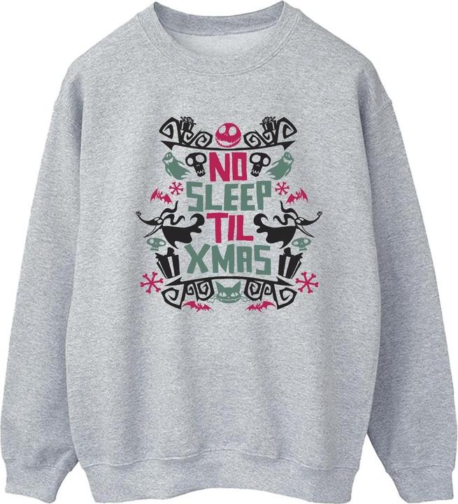 Actual product image Disney Womens/Ladies The Nightmare Before Christmas No Sleep Til Xmas Sweatshirt (M)