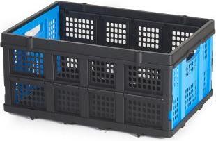 Rs Pro Kunststoff Klappbox, Schwarz, Blau 260mm x