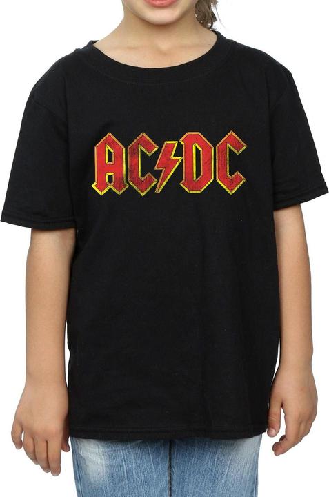 Immagine prodotto AC/DC Maglietta Logo Effetto Invecchiato Ragazze (128)