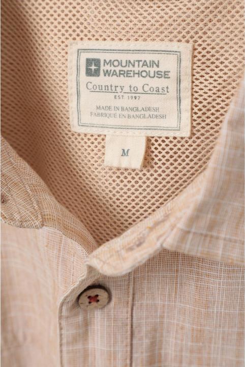 Actual product image Mountain Warehouse Mens Coconut Slub Short-Sleeved Shirt (M)