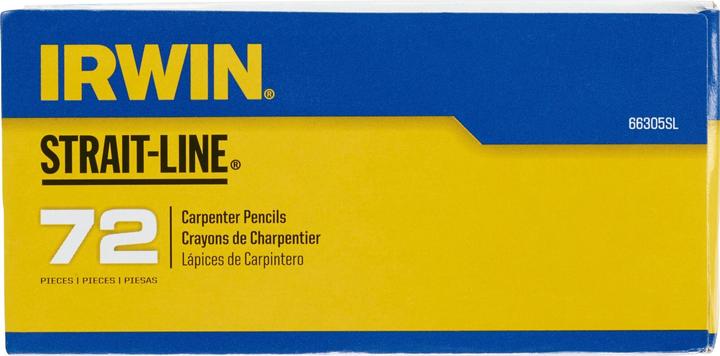 Image du produit Irwin Crayon de charpentier 18cm 66305SL (72 x)