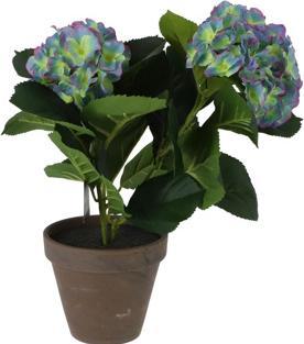 Actual product image Mica Artificial Flower Hydrangea Decorations H 40 cm purple (40 cm)