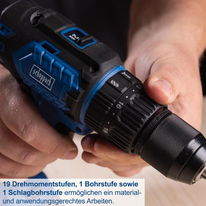 Produktbild Scheppach Akku-Schlagbohrschrauber BC-CD60-X (DIY) (Akkubetrieb)
