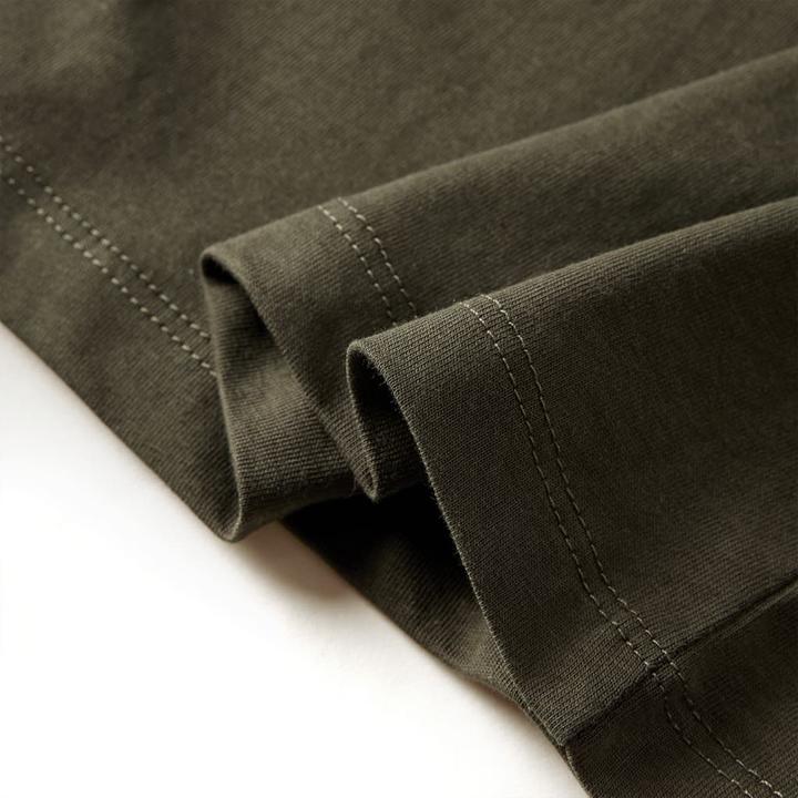 Immagine prodotto VidaXL Camicia da bambino a maniche lunghe kaki 140,Materiale: 100 (140)