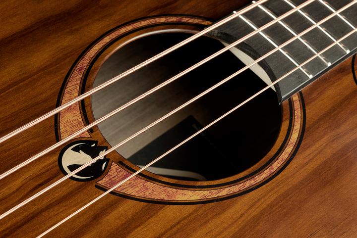 Produktbild Lâg Guitars Sauvage Bce (Akustik Bass, Brown Brankowood (Fingerboard), Pale Brankowood (Top), Smoked Eucalyptus Rough Sawn Finish (Back & Side), Khaya (Neck), Black Brankowood (Bridge))