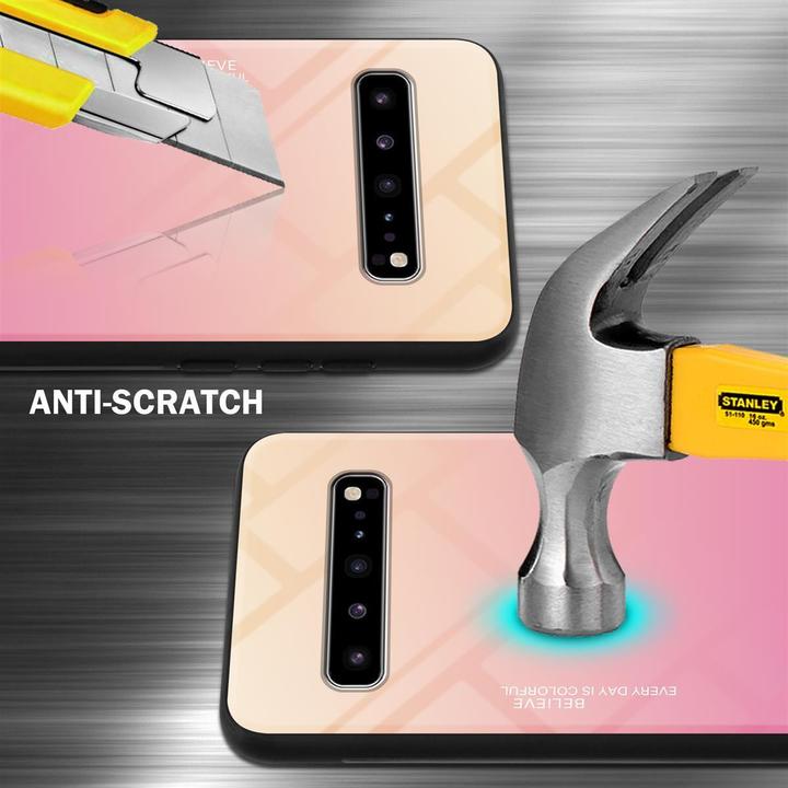 Actual product image Cadorabo TPU 2 colors glass cover (Samsung Galaxy S10 5G)