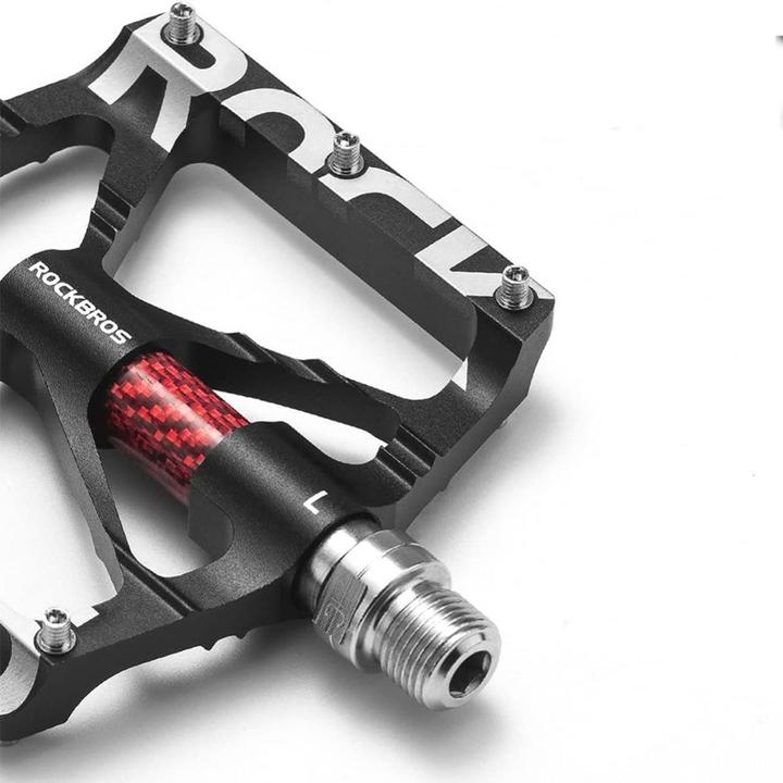 Actual product image Rockbros 37213071001 Aluminium Alloy Bicycle Pedal Set - Black