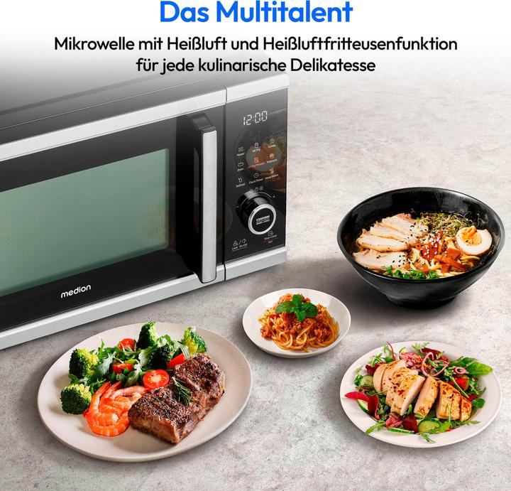 Actual product image Medion MD 11499 Microwave with grill and hot air fryer (25 l)