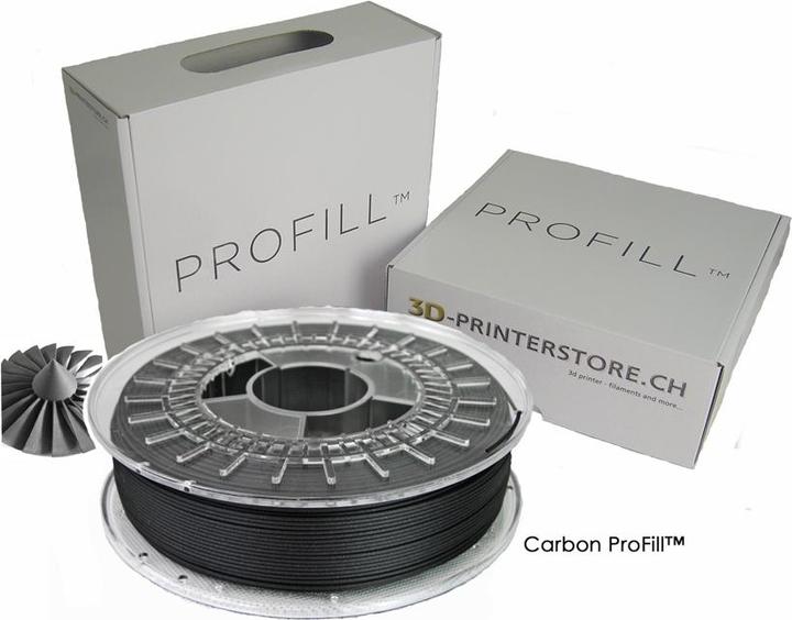 Immagine prodotto 3d-printerstore.ch Filamento Carbon ProFill 2,85 - 0,5 kg (Carbonio, 2.85 mm, 500 g, Nero)