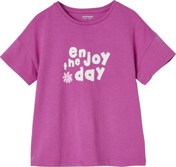 Image du produit Vertbaudet Mädchen-Set: T-Shirt & weite Hose (122)