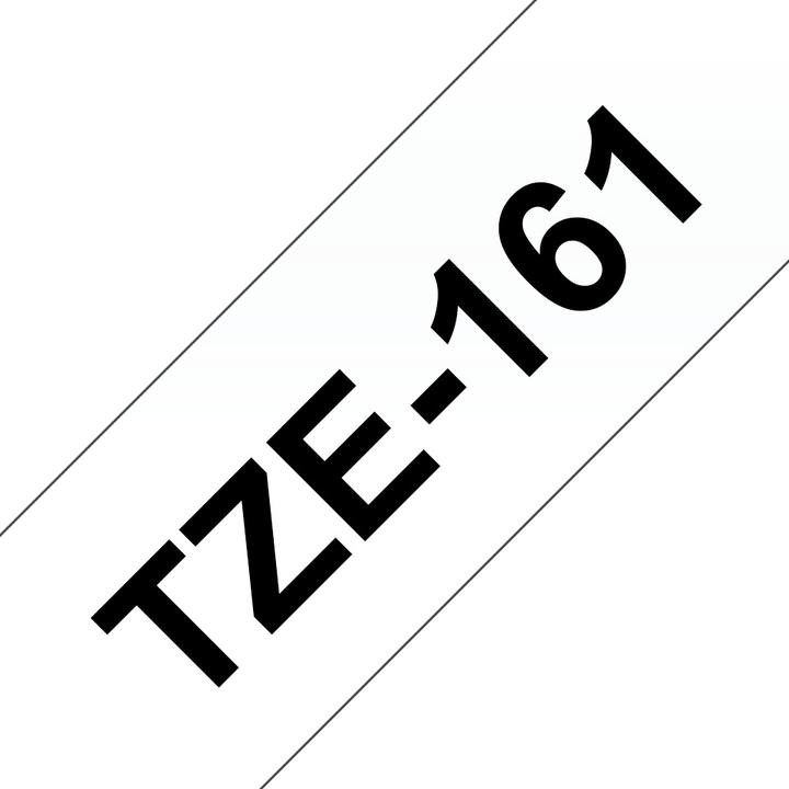 Actual product image Brother Tze-161 (3.60 cm, Black, Transparent)