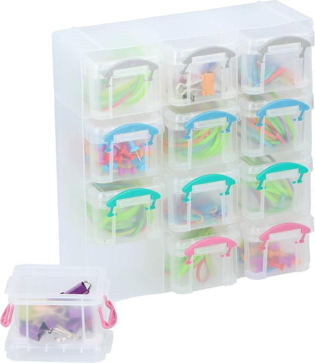 Image du produit Boîte de rangement à 12 compartiments (21 x 8.5 x 22.5 cm, 13.50 l)
