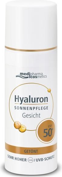 Produktbild Medipharma cosmetics Hyaluron Sonnenpflege Gesicht getönt LSF 50+, 50 ml Creme (Sonnencreme Gesicht, SPF 50+, 50 ml)