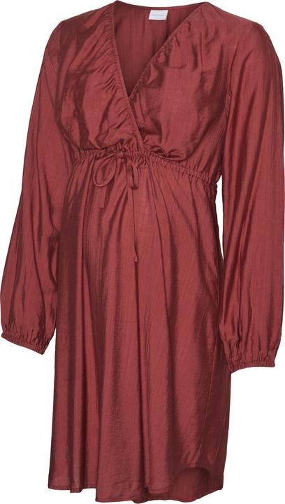 Produktbild Mamalicious Normal geschnitten V-Ausschnitt Elastische Bündchen Kurzes Kleid Kleid (L)