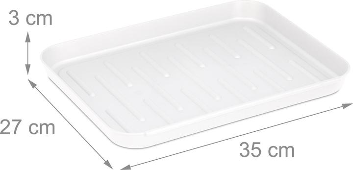 Immagine prodotto Relaxdays Vaschetta raccogli scarpe (35 x 27 x 3 cm)