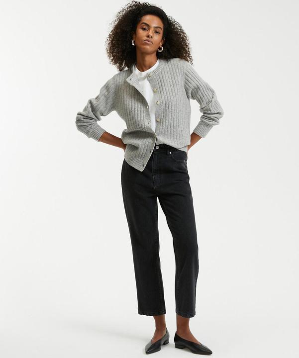Image du produit La Redoute Collections Cardigan en maille côtelée (38)