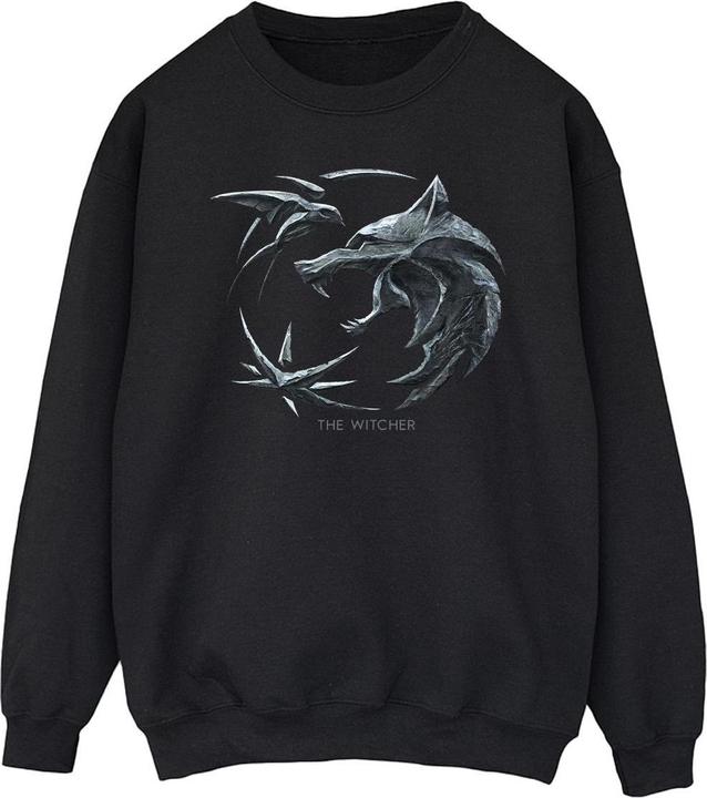 Produktbild Netflix The Witcher Wolf Logo Sweatshirt (L)
