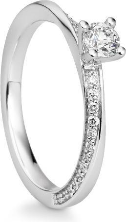 Actual product image Breuning RING - BRILL. 0,343 Ct. H/si (50, 750/18 K Gold)