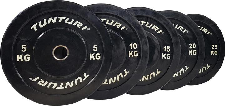 Immagine prodotto Tunturi Bumper Plate Hantelscheiben 50 mm 20 kg (1 x 20 kg)