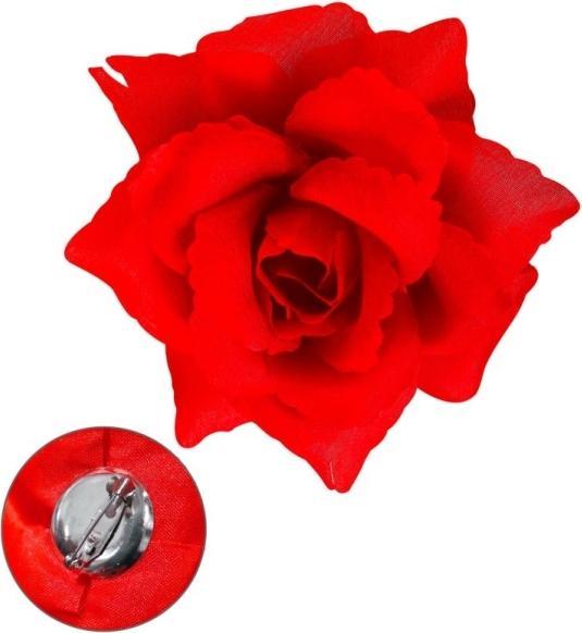 Image du produit Widmann Broche avec rose rouge à épingler 10cm