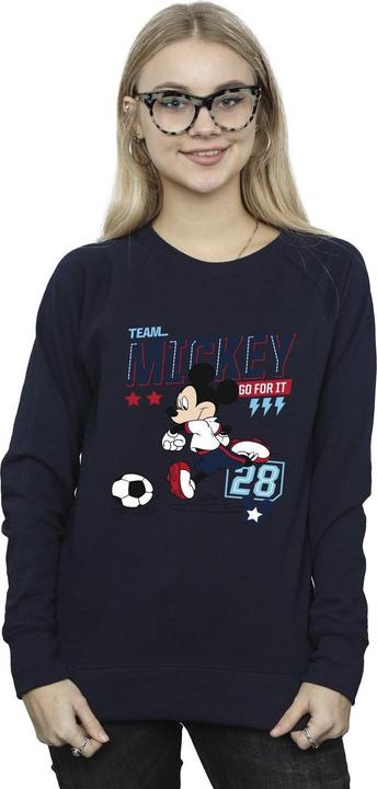 Actual product image Disney Womens/Ladies Mickey Mouse Team Mickey Football Sweatshirt (L)