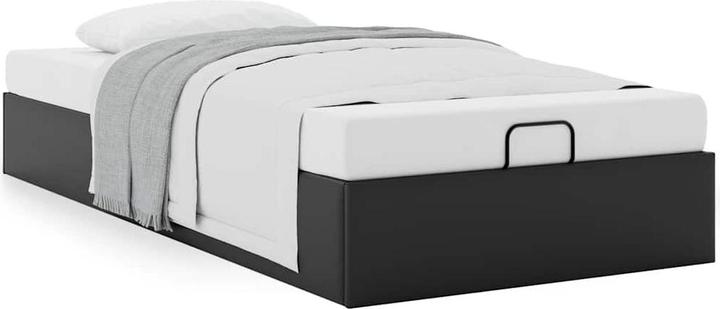 VidaXL Ottoman-Bett ohne Matratze Schwarz 90x200 cm Kunstleder (90 x 200 cm)