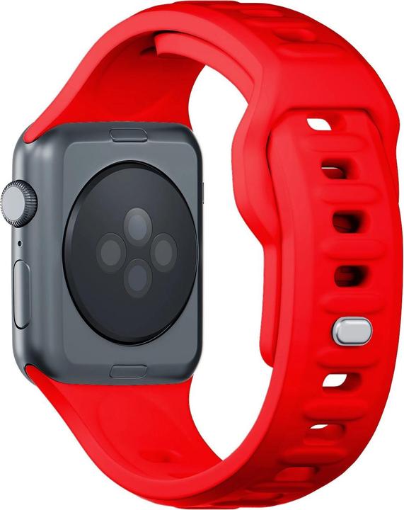 Image du produit 3MK Silicone Watch Strap czerwony/red dla Apple Watch 42/44/45/49mm (Silicone, Acier inoxydable, 3, 4, 9, Extrémiste)