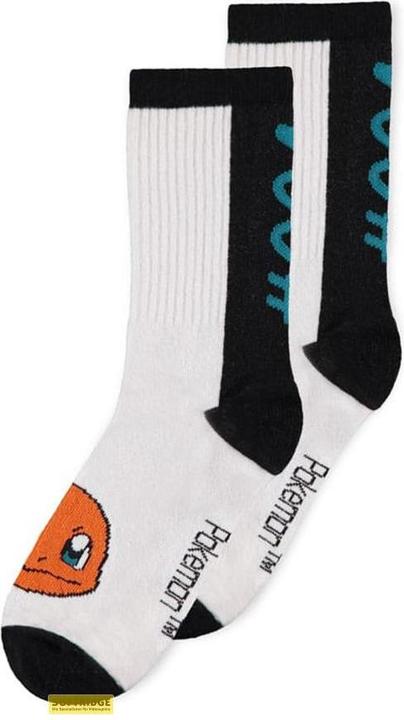 Produktbild Difuzed Pokemon pack 3 paires de chaussettes Heads Black & White 39-42 (3er Pack, 39, 42)