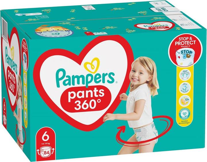 Actual product image Pampers Pants (Size 6, Half month box, 84 Piece)