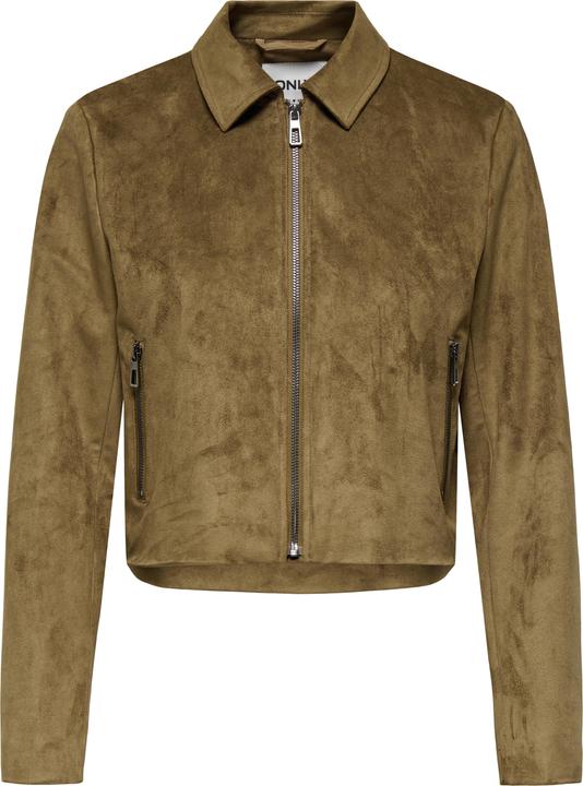 Only Onltulip Faux Suede Zip Jacket Otw