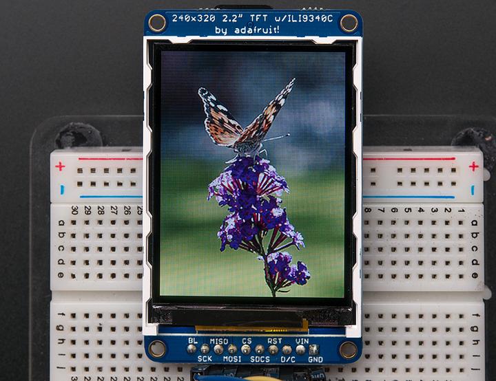 Produktbild Adafruit 2.2" 18-bit color TFT LCD with microSD ILI9340 (Diverse)