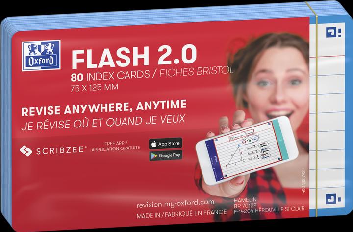 Actual product image Oxford FLASH 2.0 flashcards (75 x 125 mm, 80 x)